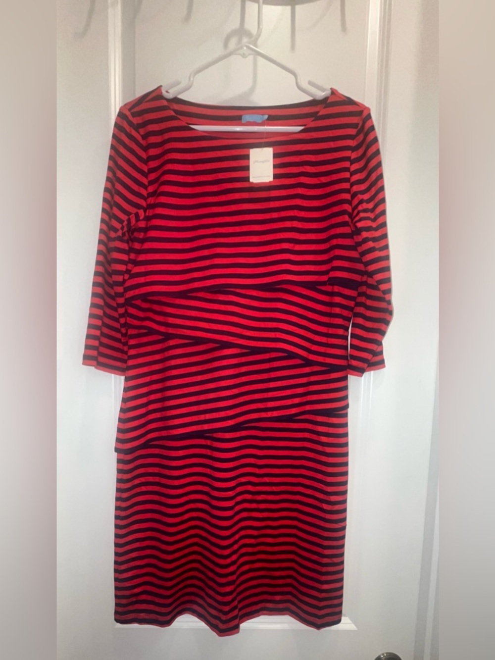 NWT J. Mclaughlin Nicola striped layered dress